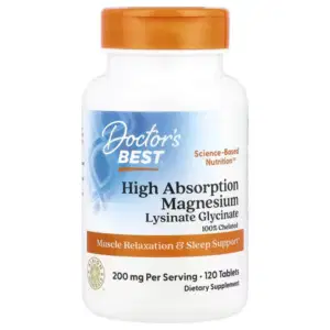 Doctor's Best, High Absorption Magnesium, 120 Tablets, (100 mg per Tablet)