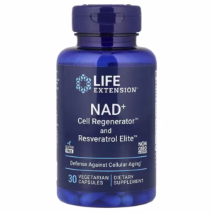 لايف إكستينشن، NAD+ مُجدد خلايا™ وريسفيراترول إلت™، 30 كبسولة نباتية