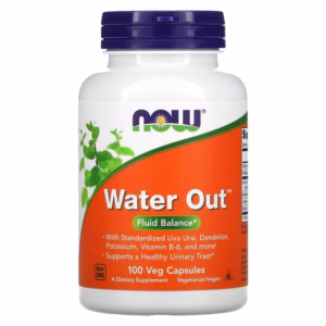 NOW Foods، Water Out، توازن السوائل، 100 كبسولة نباتية