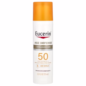 يوسرين، كريم واقي من الشمس خفيف الوزن للوجه، حماية من الشمس SPF 50، خالي من العطور، 2.5 أونصة سائلة (75 مل)