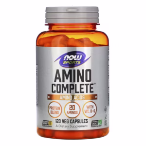 NOW Foods، الرياضة، أمينو كومبليت، الأحماض الأمينية، 120 كبسولة نباتية
